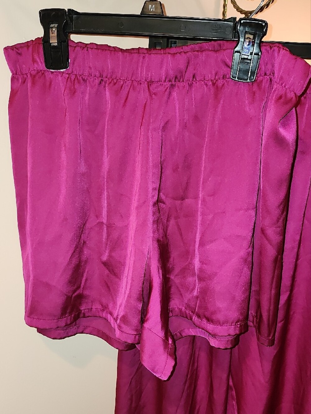 Juicy Couture Hot Pink Rhinestone Satin Pajama Set - Picture 4 of 11